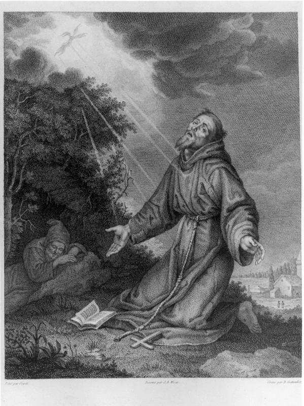 Jean - Baptiste Wicar, 124, San Francesco d'Assisi riceve le stimmate